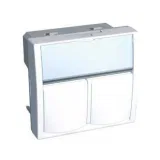 Накладка 2xKeystone Schneider Electric ALTIRA, скрытый монтаж, полярно-белый, ALB44382