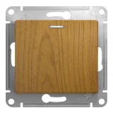 Schneider Electric GSL000517 кнопка звонковая 1 НО, 1 клавиша, дуб, серия Glossa