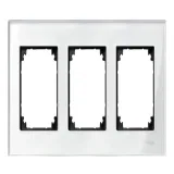 Рамка Schneider Electric MERTEN M-ELEGANCE на 3 поста, бриллиантовый белый, MTN404319