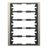Schneider Electric MTN4050-6550, рамка 5 постов, никель