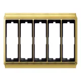 Schneider Electric Merten Antique MTN483521, рамка 5 постов, блестящая латунь