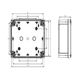 Schneider Electric Thalassa PK-UL NSYTBP885 коробка IP66 89 x 89 x 54 мм