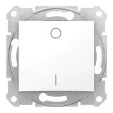 Выключатель 1-клавишный Schneider Electric SEDNA, скрытый монтаж, белый