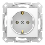 Schneider Electric SDN3000521 Розетка с заземлением, белая, серия Sedna
