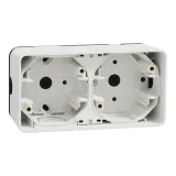 Schneider Electric MUR39914 Mureva Styl двухпостовой бокс для накладного монтажа, белый, IP55