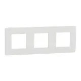 Schneider Electric NU280618 SE Unica Studio рамка на 3 поста, белый
