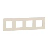 Schneider Electric UNICA STUDIO NU280844 рамка 4-постовая, бежевый/бежевый