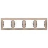Schneider Electric Sedna SDN5800768 рамка на 4 поста, горизонтальная, титан